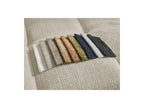 Anakin - Canapé D'Angle Réversible Convertible Coffre - Tissu Texturé - 6 Coussins