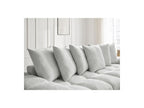 Anakin - Canapé D'Angle Réversible Convertible Coffre - Tissu Texturé - 6 Coussins