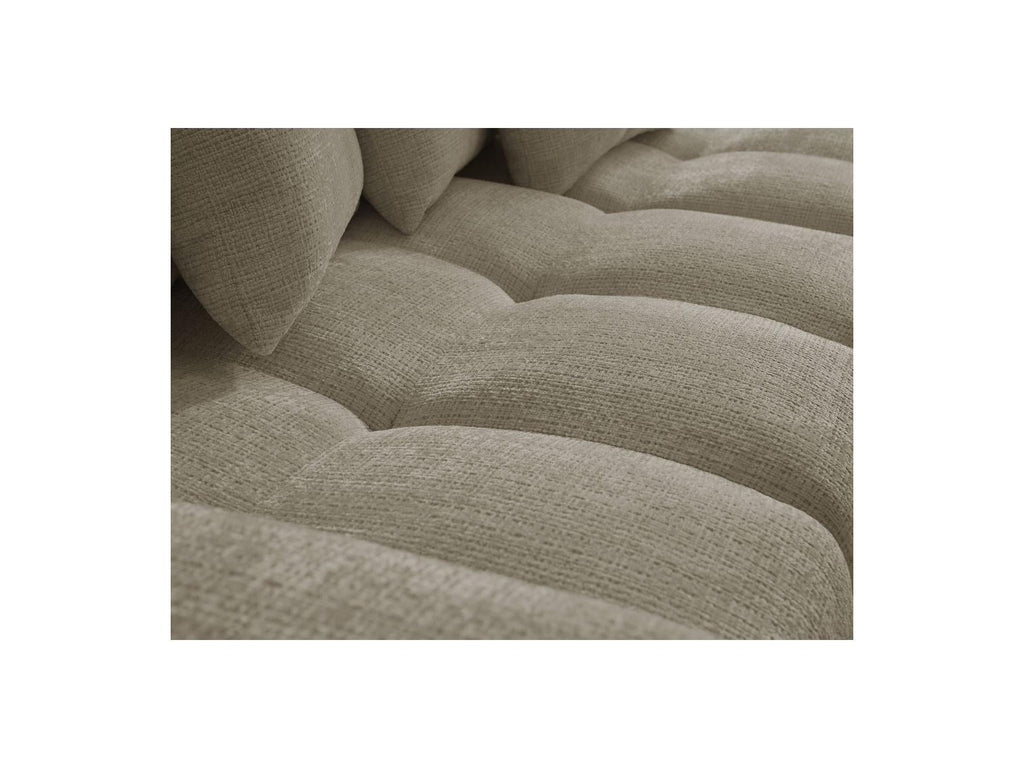 Anakin - Canapé D'Angle Réversible Convertible Coffre - Tissu Texturé - 6 Coussins
