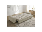 Anakin - Canapé Droit Convertible Coffre - Tissu Texturé - 6 Coussins