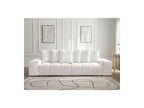 Anakin - Canapé Droit Convertible Coffre - Tissu Texturé - 6 Coussins