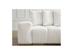 Anakin - Canapé Droit Convertible Coffre - Tissu Texturé - 6 Coussins