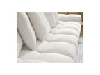 Anakin - Canapé Droit Convertible Coffre - Tissu Texturé - 6 Coussins