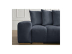 Anakin - Canapé Droit Convertible Coffre - Tissu Texturé - 6 Coussins