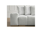Anakin - Canapé Droit Convertible Coffre - Tissu Texturé - 6 Coussins