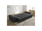 Anakin - Canapé Droit Convertible Coffre - Tissu Texturé - 6 Coussins