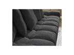Anakin - Canapé Droit Convertible Coffre - Tissu Texturé - 6 Coussins