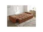 Anakin - Canapé Droit Convertible Coffre - Tissu Texturé - 6 Coussins