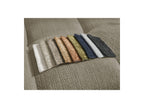 Anakin - Canapé Droit Convertible Coffre - Tissu Texturé - 6 Coussins
