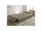 Anakin - Canapé Droit Convertible Coffre - Tissu Texturé - 6 Coussins