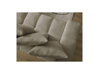 Anakin - Canapé Droit Convertible Coffre - Tissu Texturé - 6 Coussins