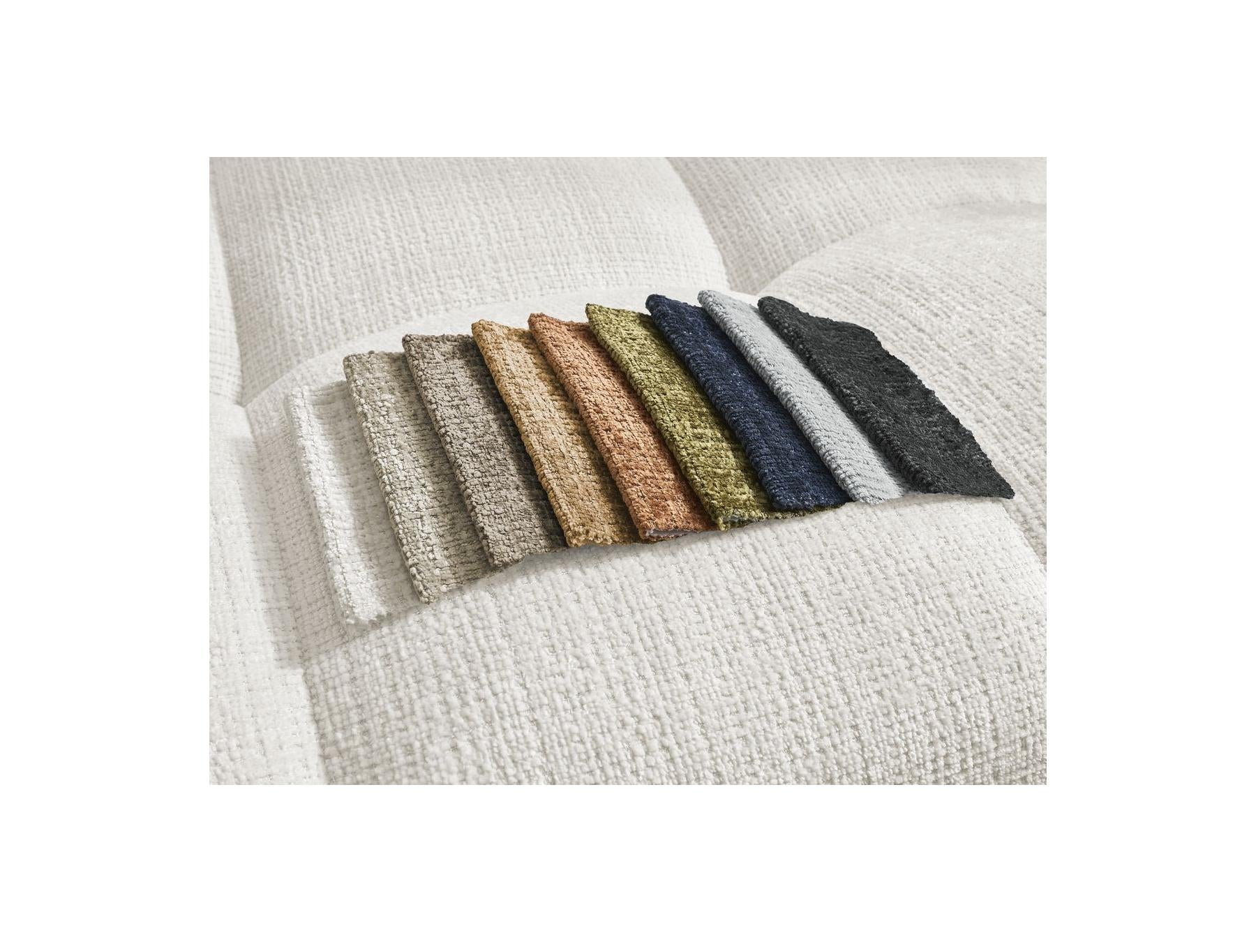 Anakin - Canapé Droit Convertible Coffre - Tissu Texturé - 2 Coussins