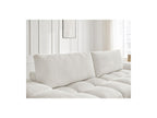 Anakin - Canapé Droit Convertible Coffre - Tissu Texturé - 2 Coussins