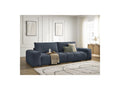 Anakin - Canapé Droit Convertible Coffre - Tissu Texturé - 2 Coussins