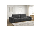 Anakin - Canapé Droit Convertible Coffre - Tissu Texturé - 2 Coussins