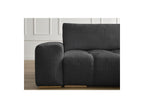 Anakin - Canapé Droit Convertible Coffre - Tissu Texturé - 2 Coussins