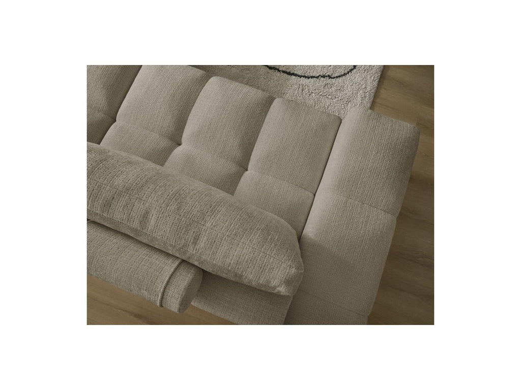 Anakin - Canapé Droit Convertible Coffre - Tissu Texturé - 2 Coussins