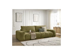 Anakin - Canapé Droit Convertible Coffre - Tissu Texturé - 2 Coussins