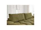 Anakin - Canapé Droit Convertible Coffre - Tissu Texturé - 2 Coussins