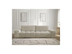 Anakin - Canapé Droit Fixe 3 Places - Tissu Texturé - 2 Coussins