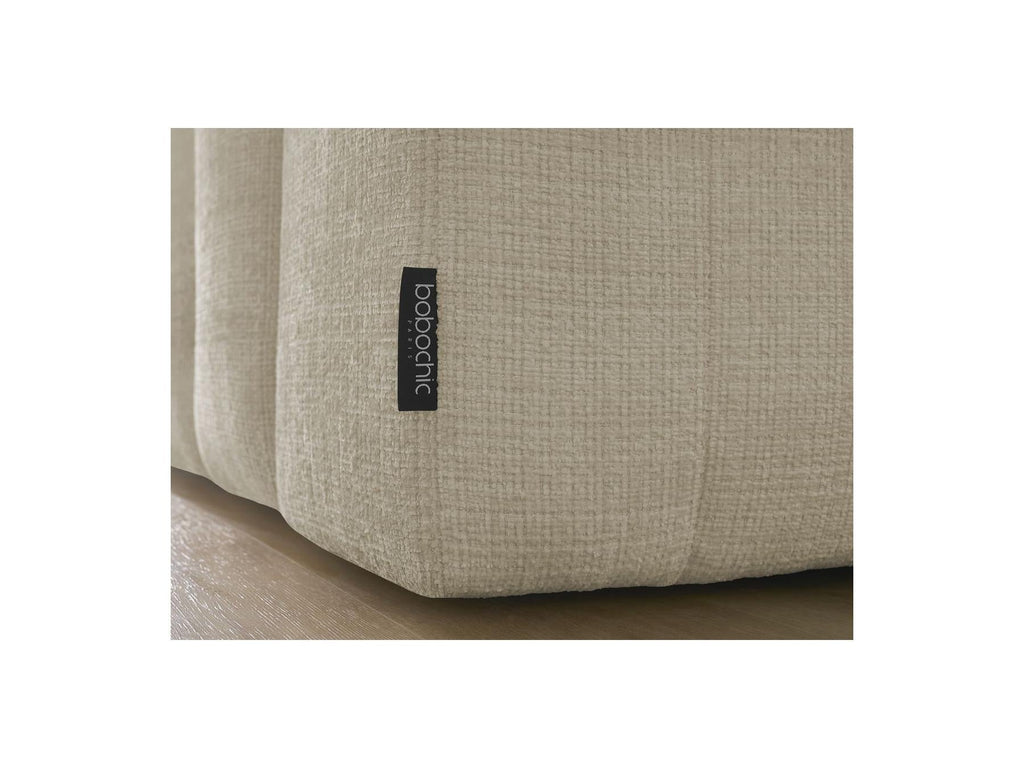 Anakin - Canapé Droit Fixe 3 Places - Tissu Texturé - 2 Coussins