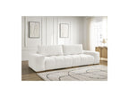 Anakin - Canapé Droit Fixe 3 Places - Tissu Texturé - 2 Coussins