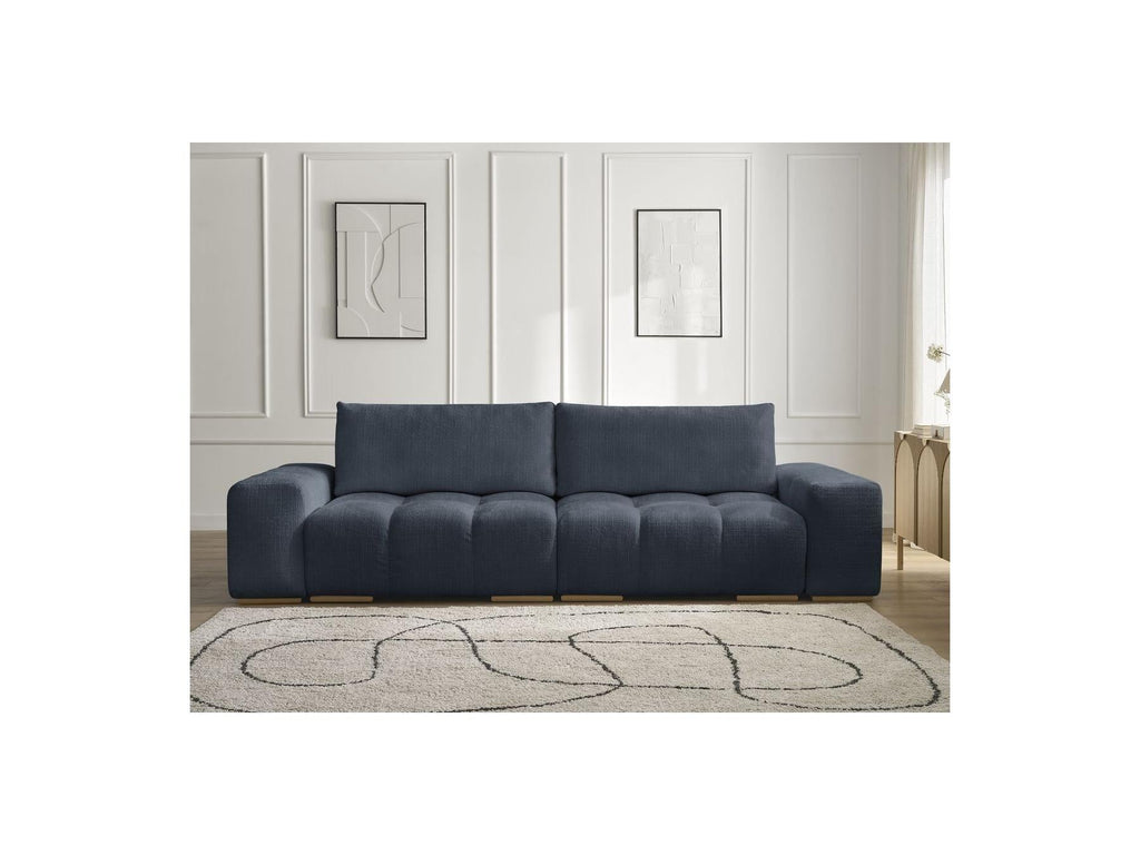 Anakin - Canapé Droit Fixe 3 Places - Tissu Texturé - 2 Coussins