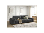 Anakin - Canapé Droit Fixe 3 Places - Tissu Texturé - 2 Coussins