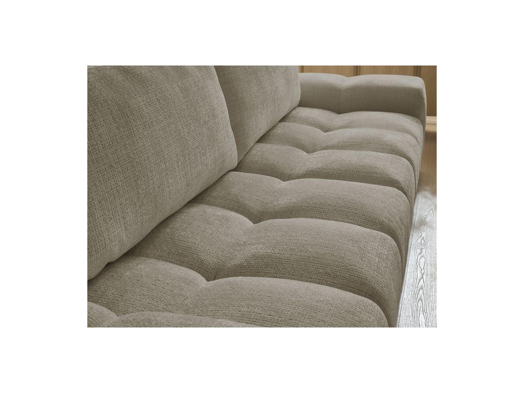 Anakin - Canapé Droit Fixe 3 Places - Tissu Texturé - 2 Coussins