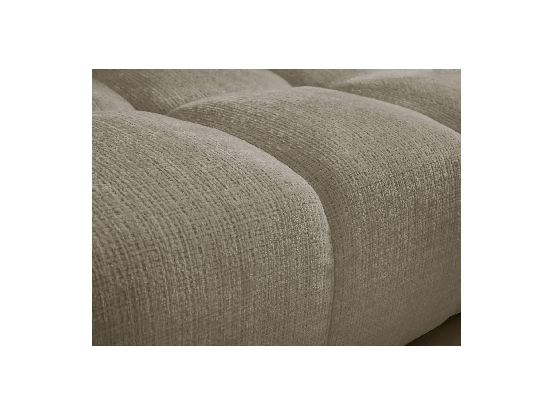 Anakin - Canapé Droit Fixe 3 Places - Tissu Texturé - 2 Coussins