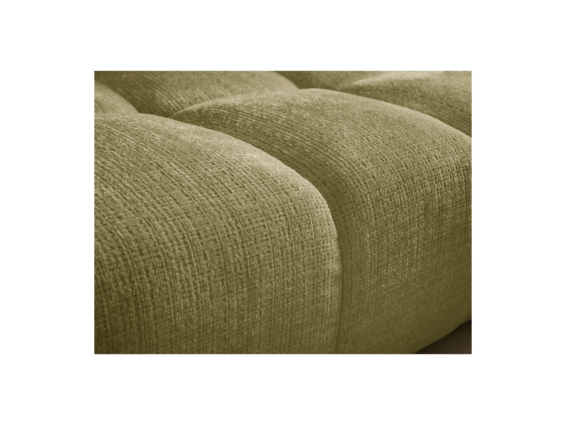 Anakin - Canapé Droit Fixe 3 Places - Tissu Texturé - 2 Coussins