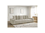 Anakin - Canapé Droit Fixe 3 Places - Tissu Texturé - 6 Coussins