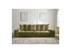 Anakin - Canapé Droit Fixe 3 Places - Tissu Texturé - 6 Coussins