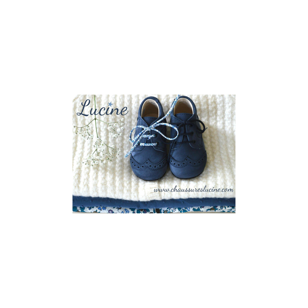 Chaussures Bottillons Adonis Bout Golf - Nubuck Bleu Navy - Mixte