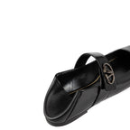Ballerines - Valentino Garavani Leather Locker - Black