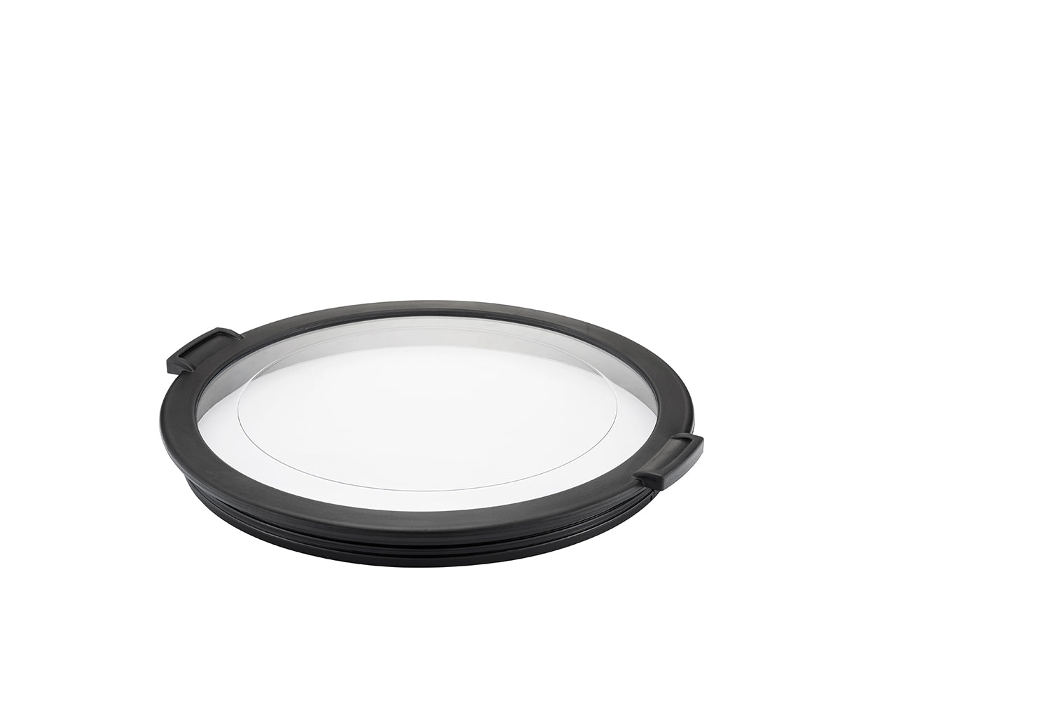 Muovo - Bol + Couvercle - Acier Inoxydable - Noir/Argent