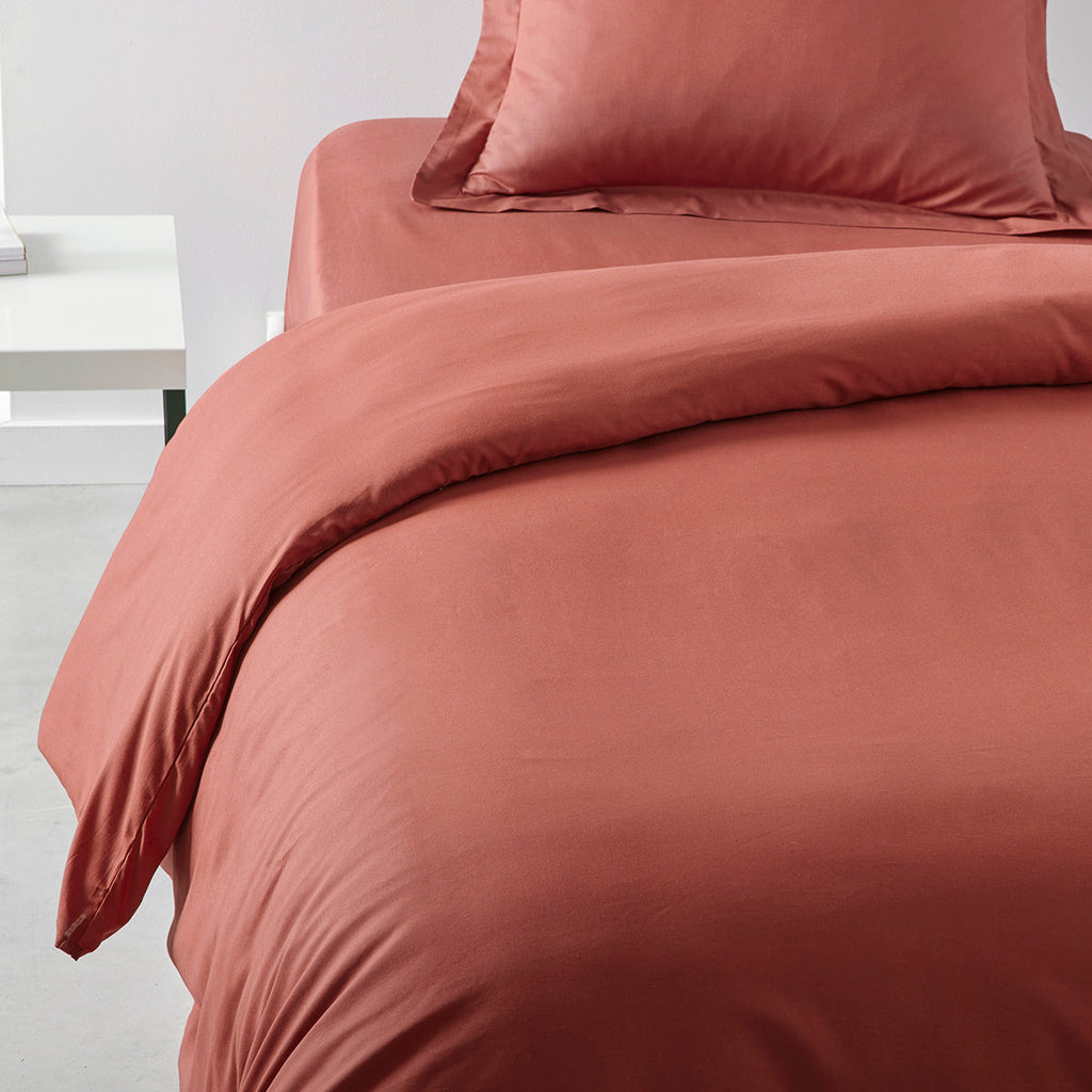 Permanent Uni Essential - Housse De Couette - Terracotta