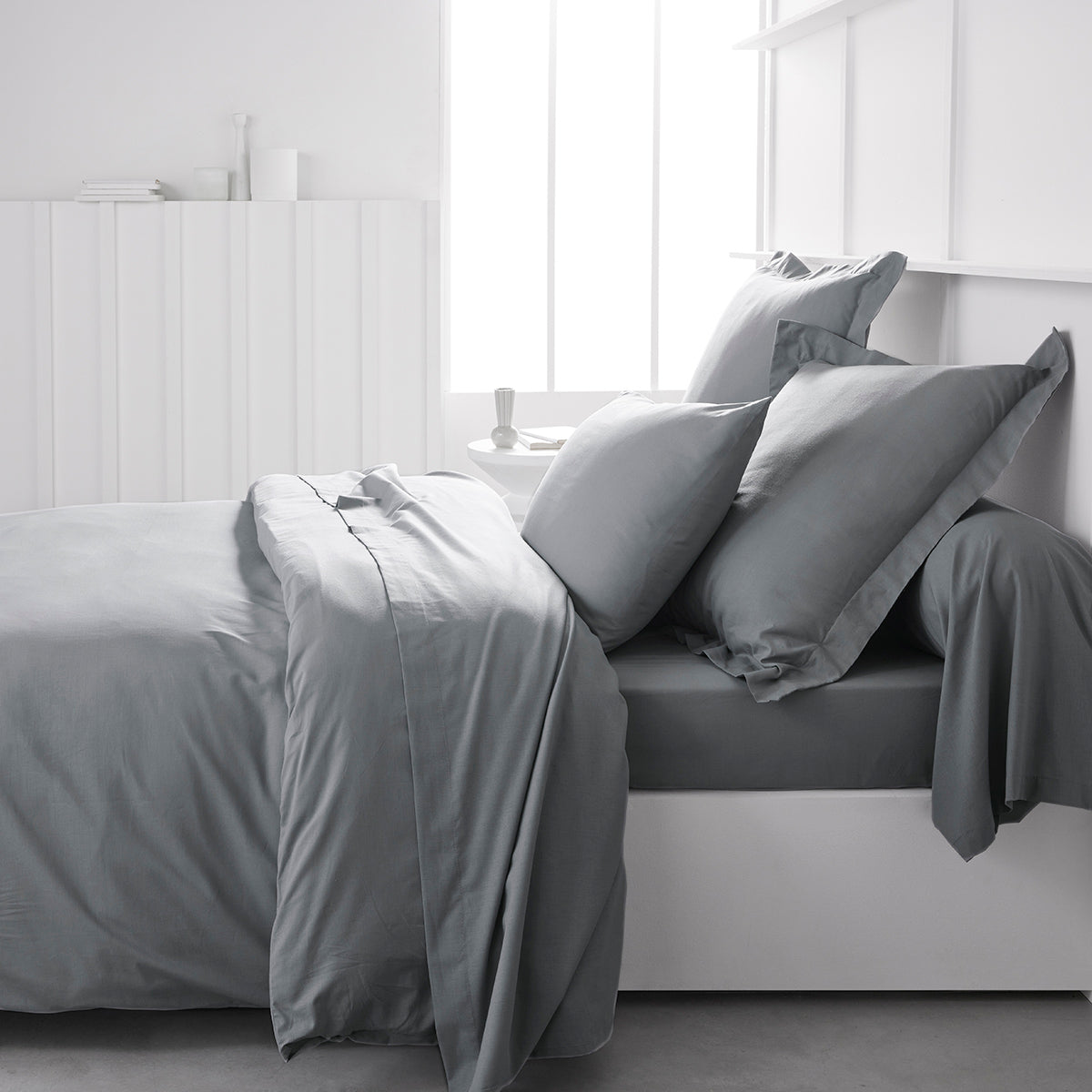 Permanent Uni Essential - Housse De Couette - Acier