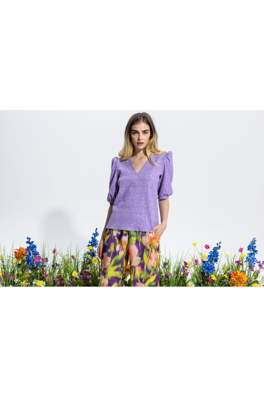 Le Top Joplin Jacquard Mauve