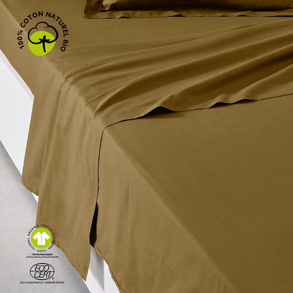 Organic - Drap Plat - Marron