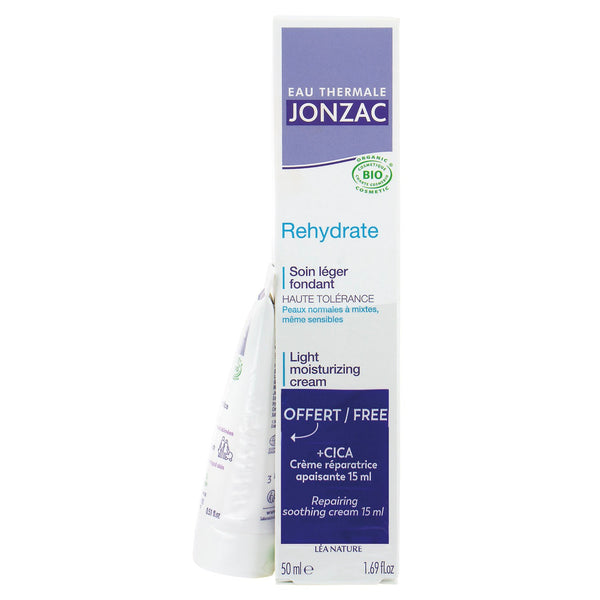 Lot Soin Léger & Crème Apaisante Cica - Rehydrate
