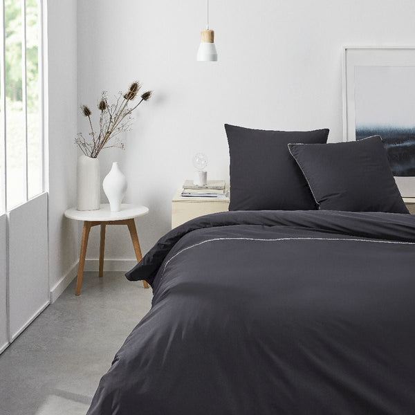 Percale Permanent Premium - Parure De Lit Lace Percale - Fusain