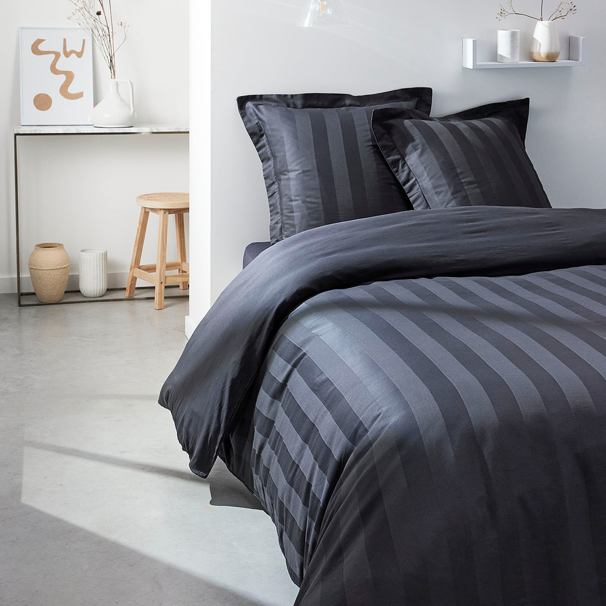 Prestige - Taie Oreiller Satin - Gris