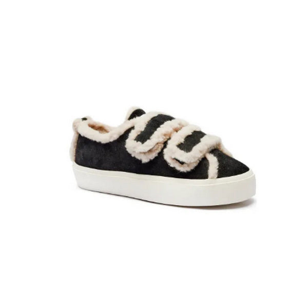 Baskets Shearling Low Velcro - Black
