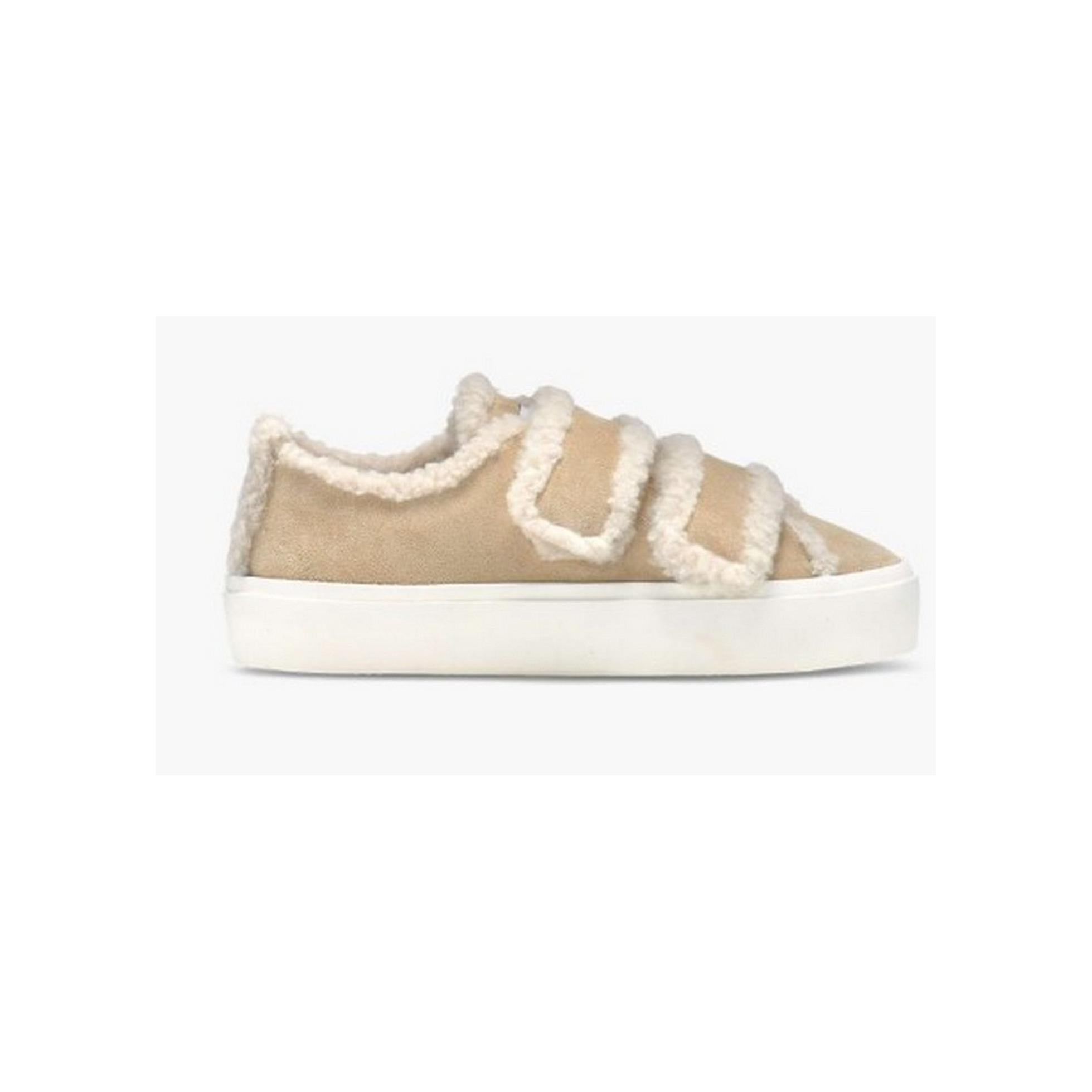 Sneakers Shearling Low Velcro - Sand - Mixte