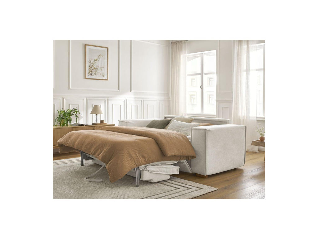 Chelsea - Canapé Droit Convertible Ouverture Express - Tissu Texturé - 140X200
