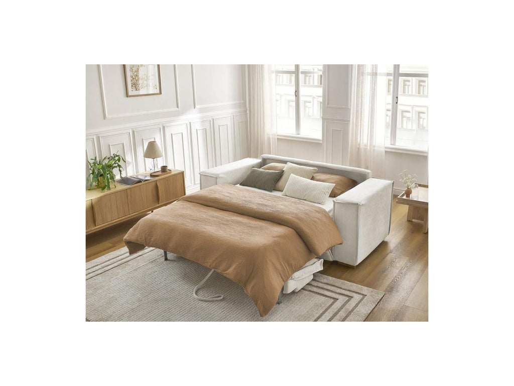 Chelsea - Canapé Droit Convertible Ouverture Express - Tissu Texturé - 140X200