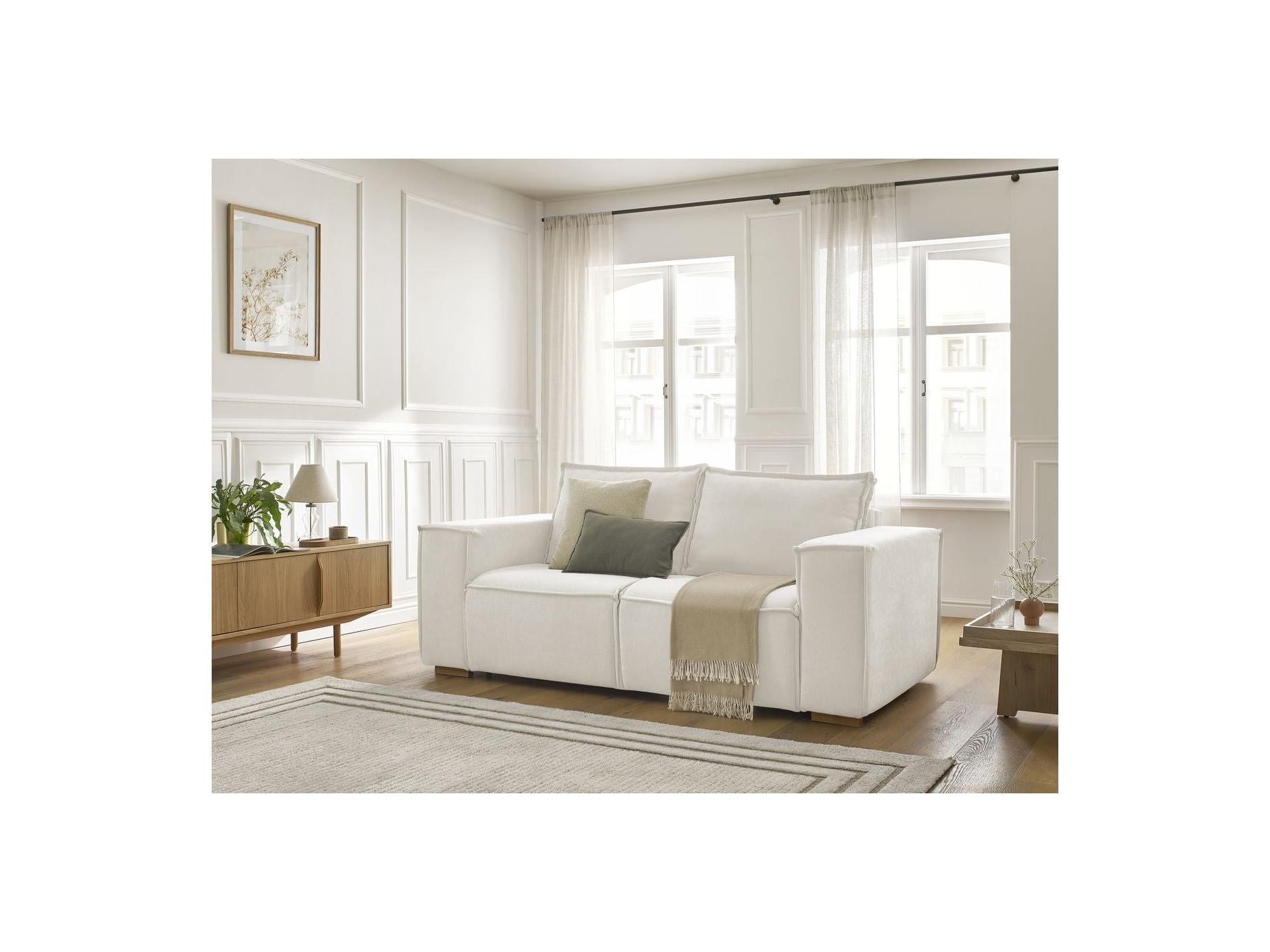 Chelsea - Canapé Droit Convertible Ouverture Express - Tissu Texturé - 160X200