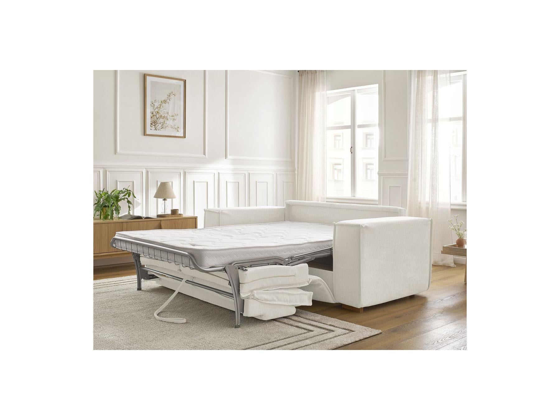 Chelsea - Canapé Droit Convertible Ouverture Express - Tissu Texturé - 140X200
