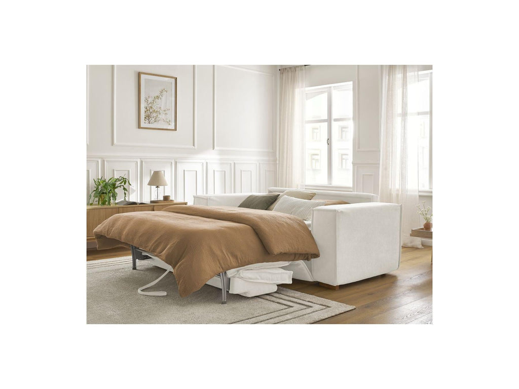 Chelsea - Canapé Droit Convertible Ouverture Express - Tissu Texturé - 140X200